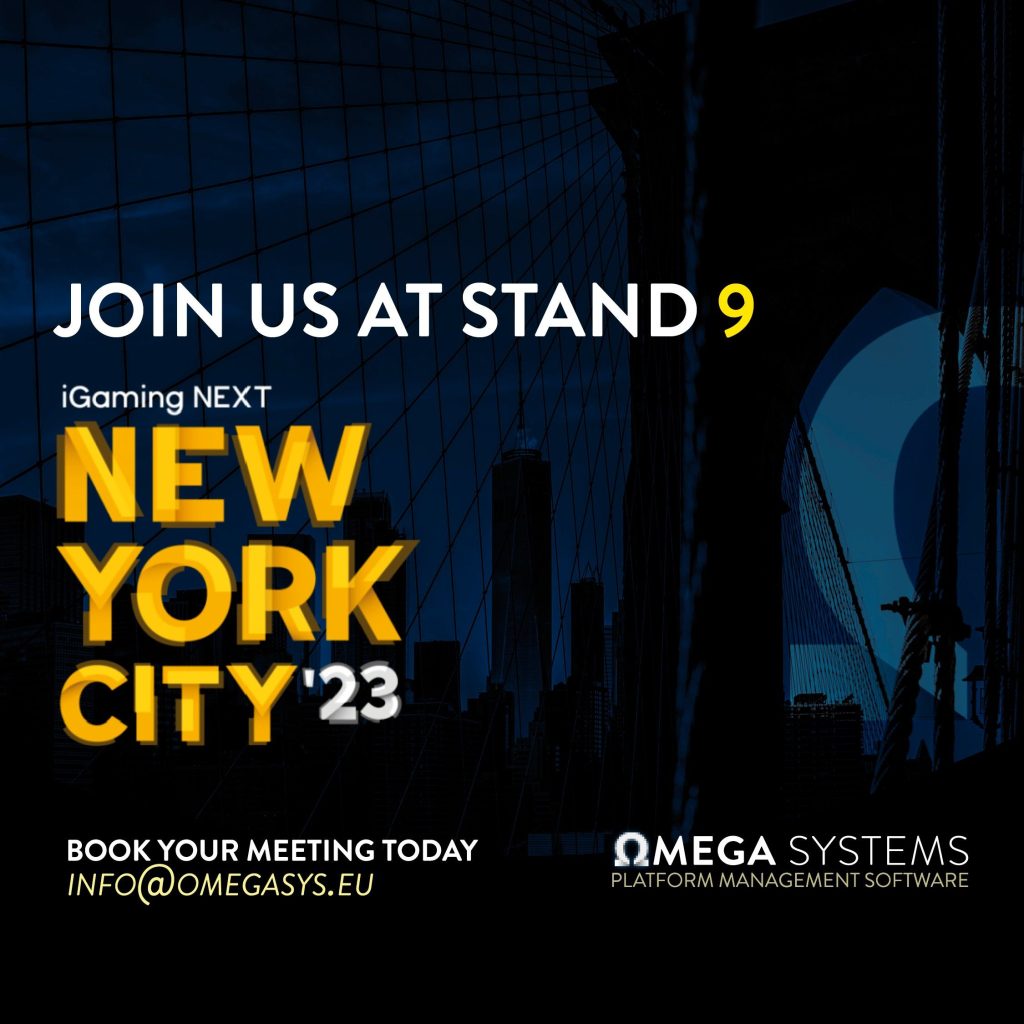 iGaming Next New York 2023 OMEGA SYSTEMS software provider exhibitor